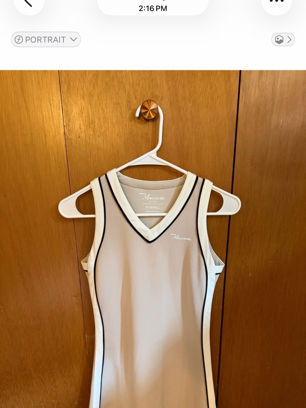 Macade Golf Dress
White with black trim
#macade #golf